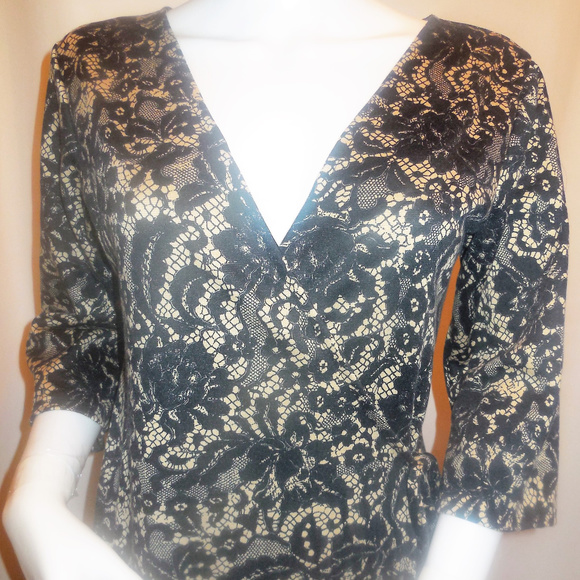 Maxi Dress LARGE NWT Stretchy Knit Long Wrap Dress HANDMADE unique rare - Picture 3 of 6